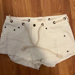 White Denim Jean Shorts